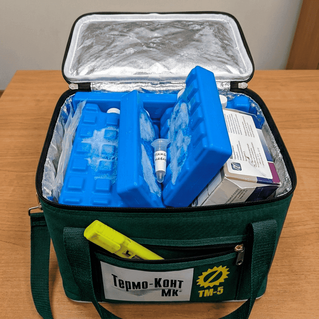 укладка хладоэлементов