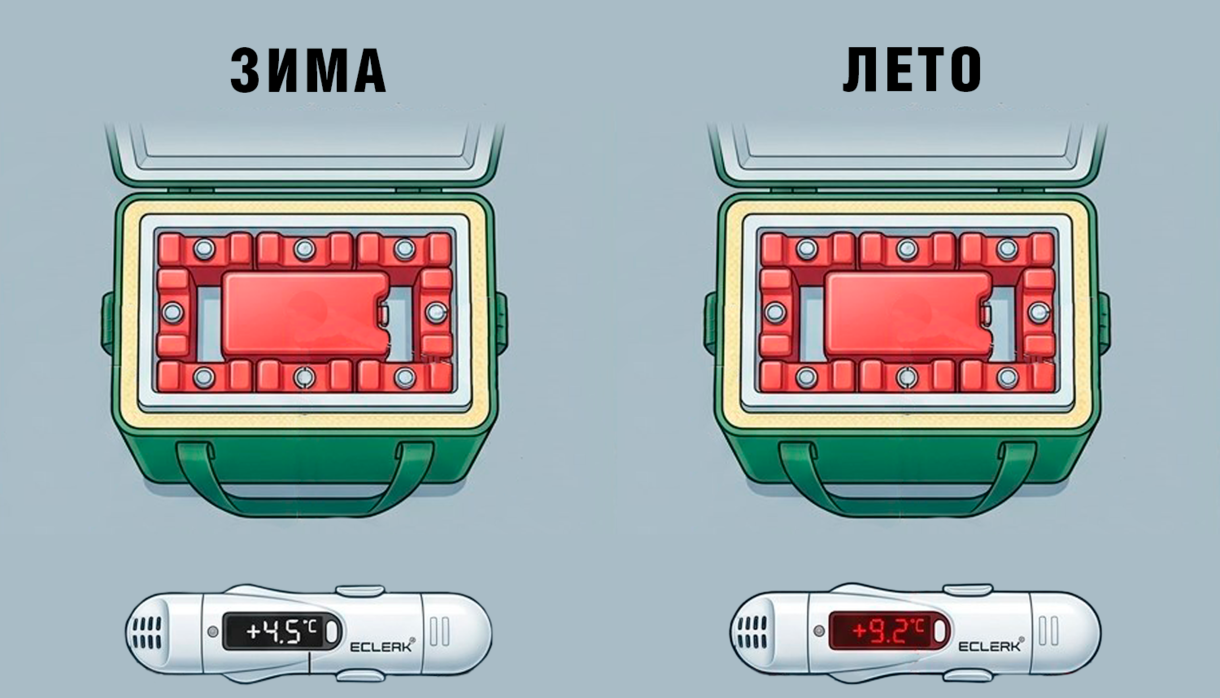 перегрев и переохлаждение термоконтейнера